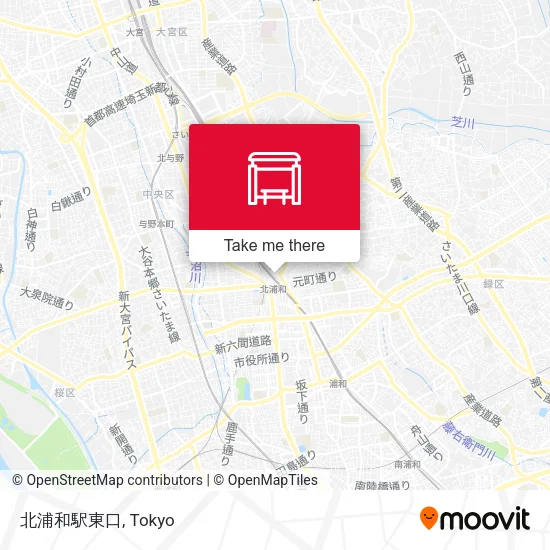 北浦和駅東口 map