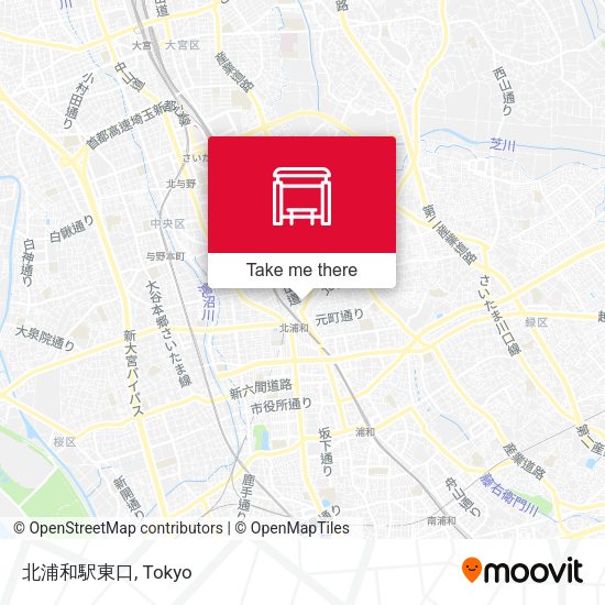 北浦和駅東口 map