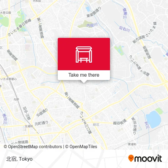 北宿 map