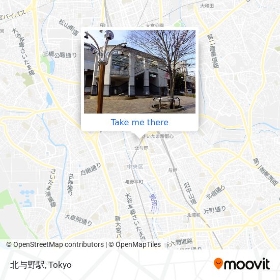 北与野駅 map