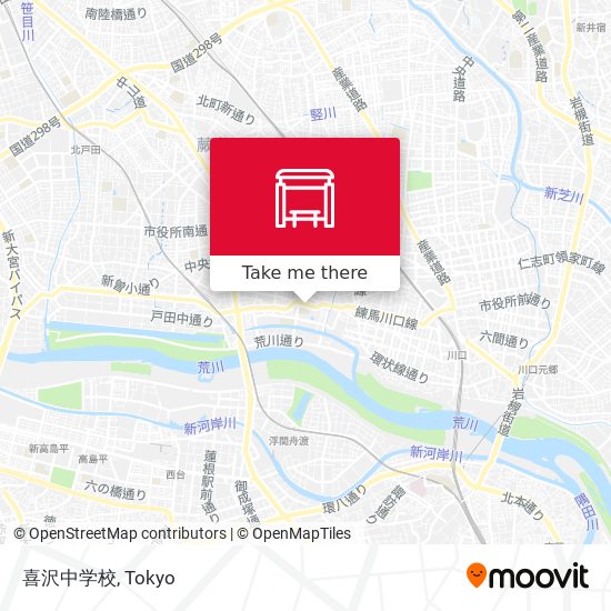 喜沢中学校 map