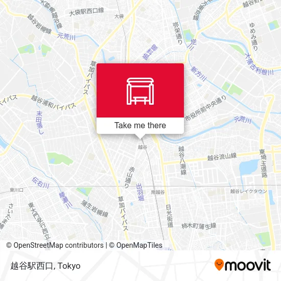 越谷駅西口 map