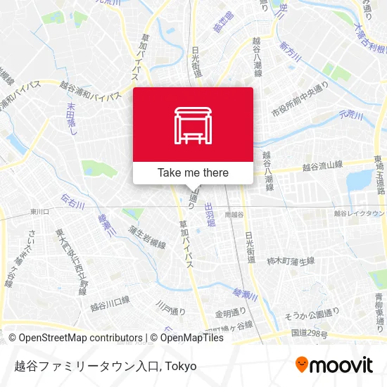 越谷ファミリータウン入口 map