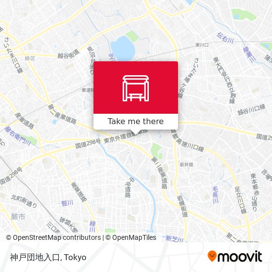神戸団地入口 map