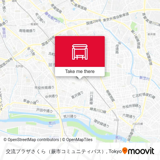 Koryu Plaza Sakura (Warabi City Community Bus) map