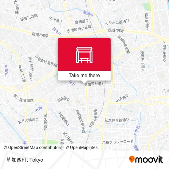 草加西町 map