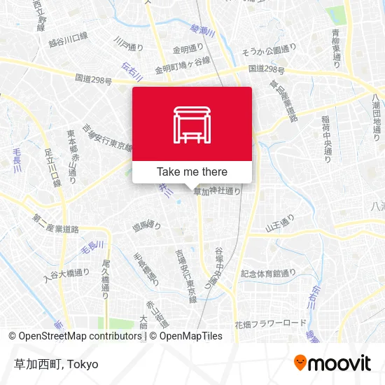 草加西町 map