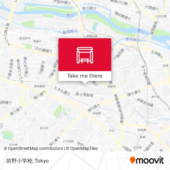前野小学校 map