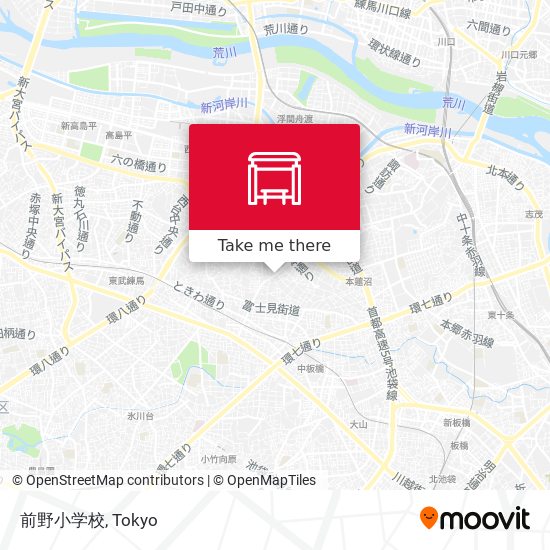 前野小学校 map