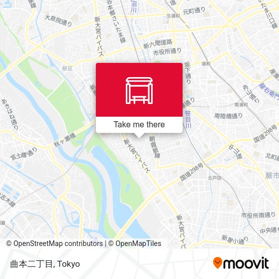曲本二丁目 map