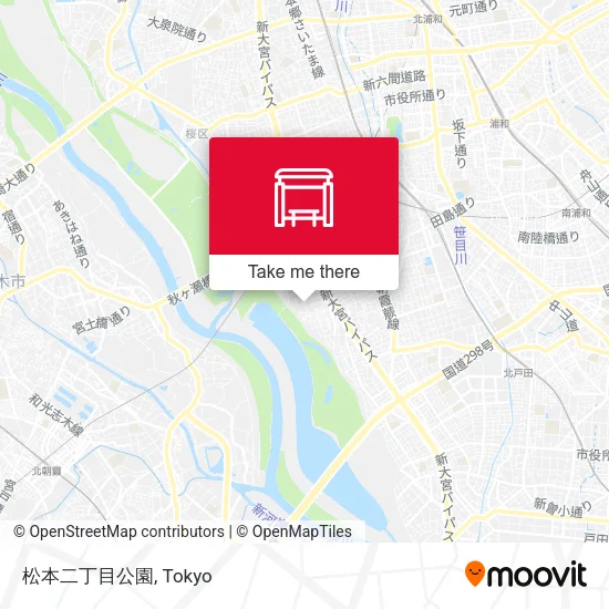 Matsumoto 2-chome Park map