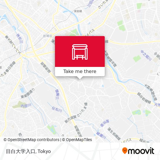 目白大学入口 map