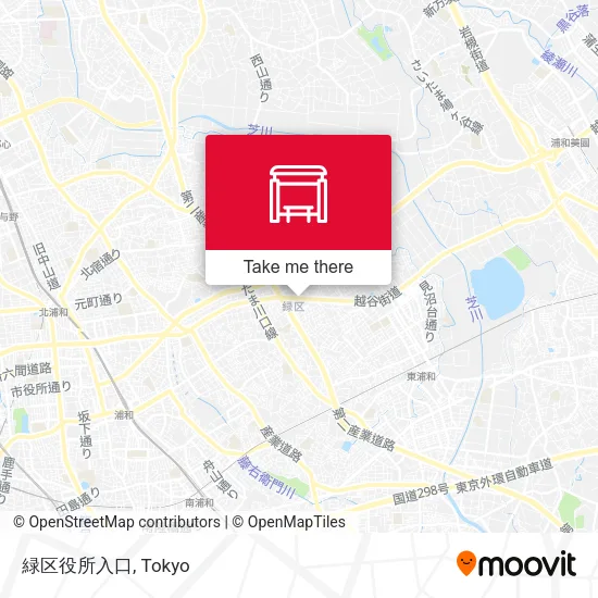 緑区役所入口 map