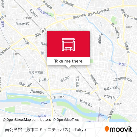 南公民館（蕨市コミュニティバス） map