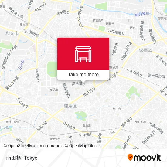 南田柄 map