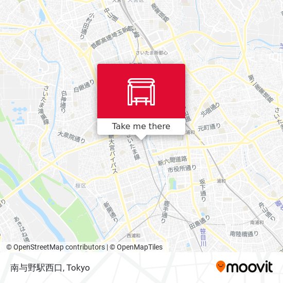 南与野駅西口 map