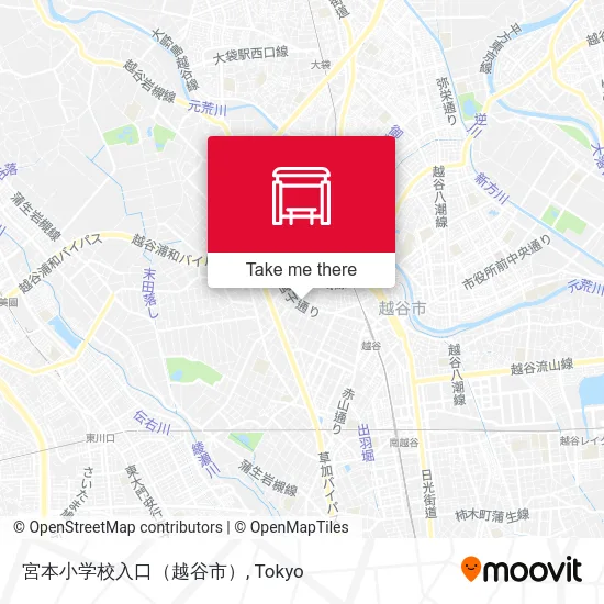 Miyamoto Elementary School Entrance (Koshigaya) map