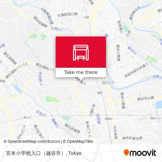 宮本小学校入口（越谷市） map