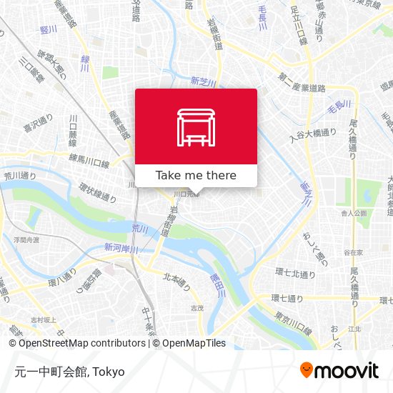 元一中町会館 map