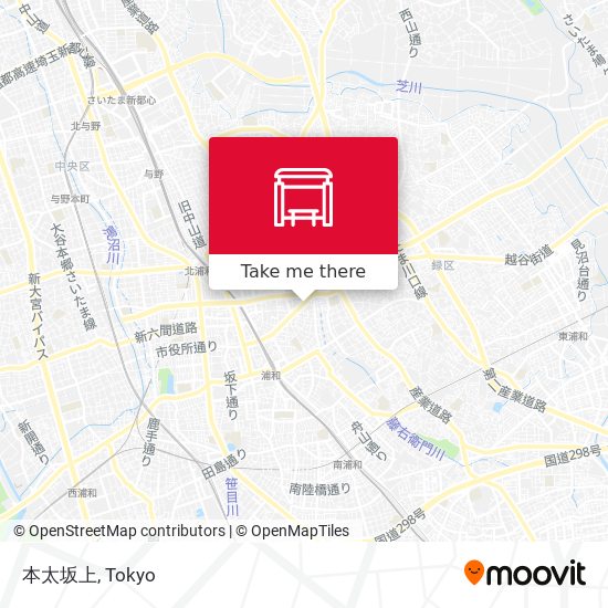 本太坂上 map