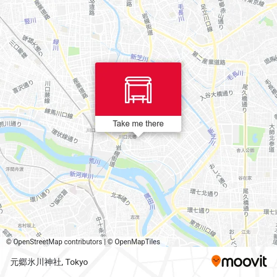 元郷氷川神社 map