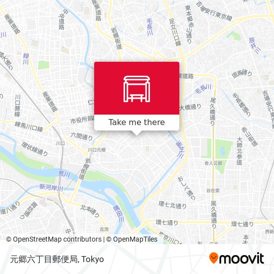 元郷六丁目郵便局 map