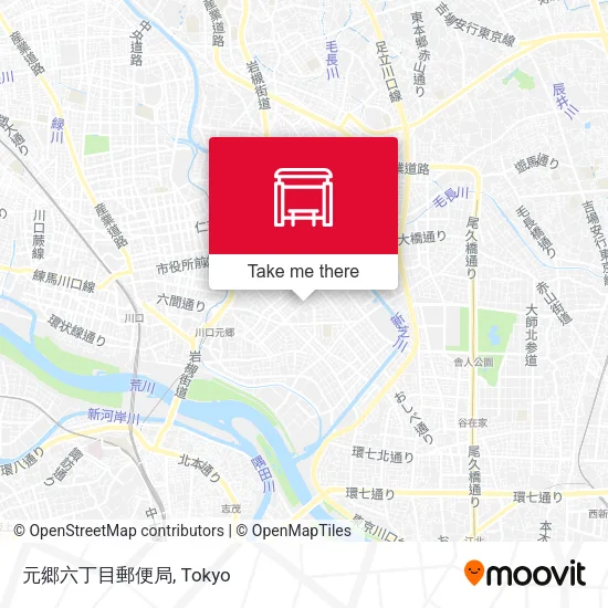 Motogo 6-chome Post Office map