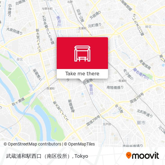 武蔵浦和駅西口（南区役所） map