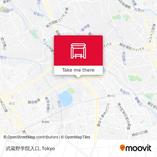 武蔵野学院入口 map