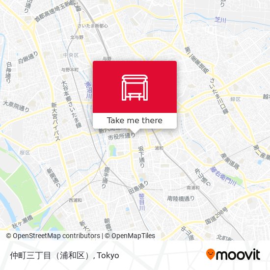 仲町三丁目（浦和区） map