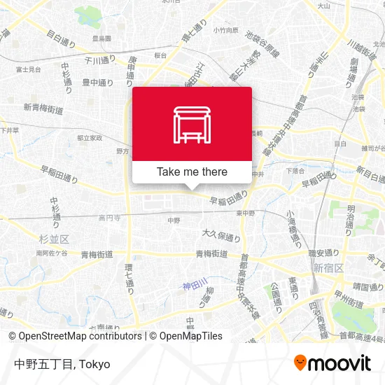 中野五丁目 map
