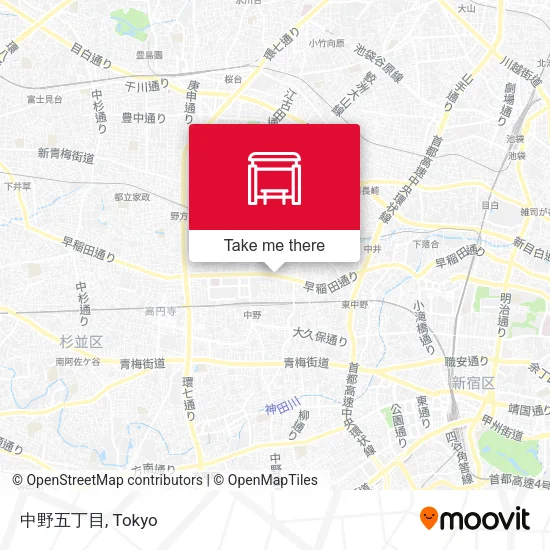 中野五丁目 map
