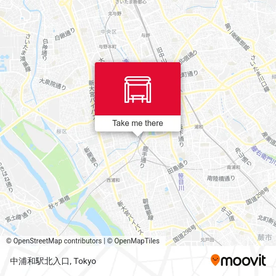 中浦和駅北入口 map