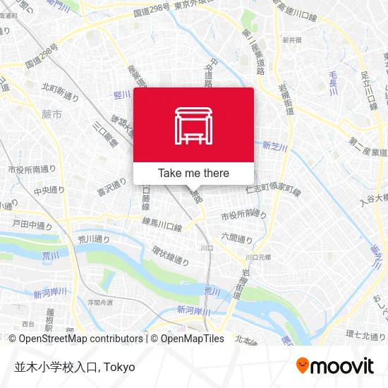 並木小学校入口 map