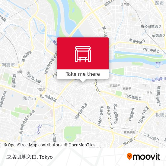 成増団地入口 map