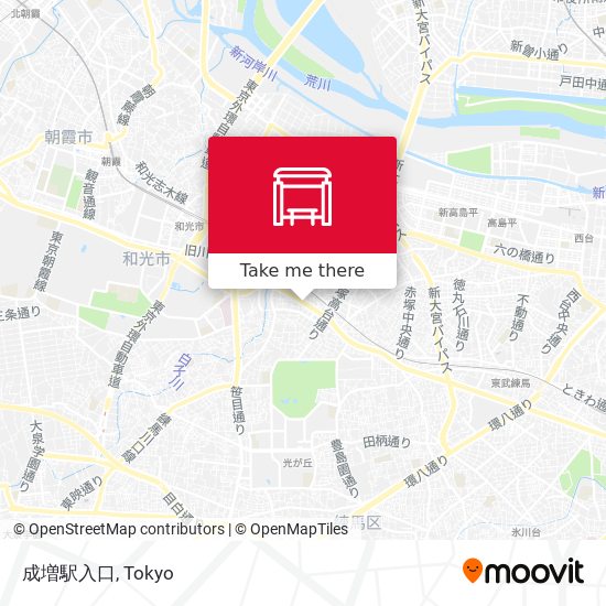 成増駅入口 map