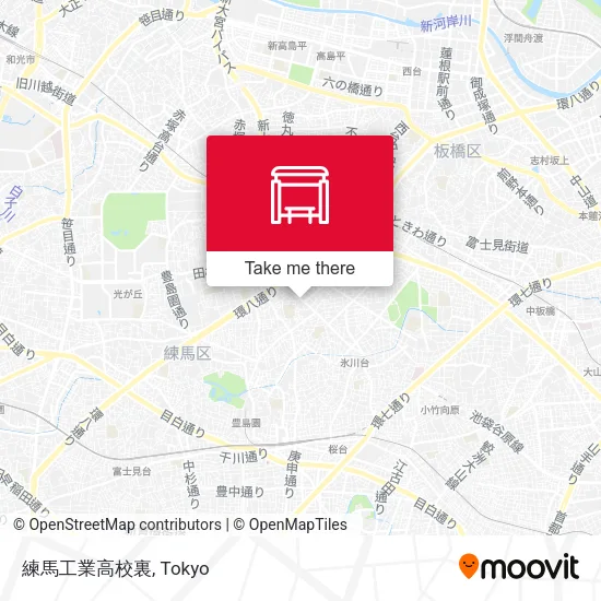 練馬工業高校裏 map