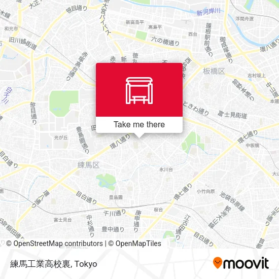 練馬工業高校裏 map