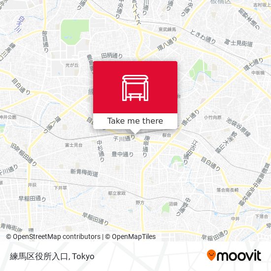 練馬区役所入口 map
