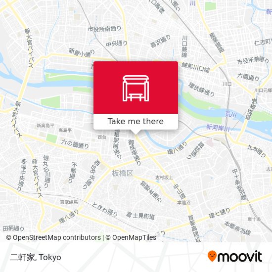 二軒家 map