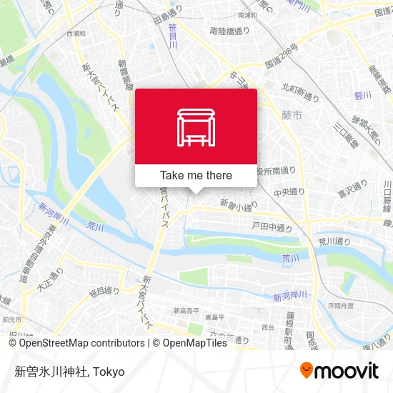 新曽氷川神社 map