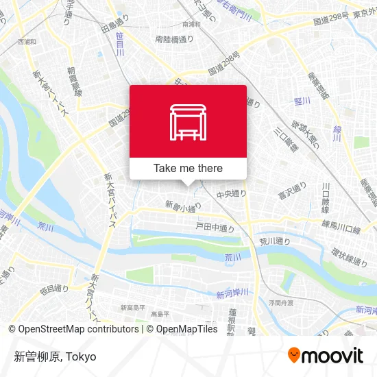 新曽柳原 map