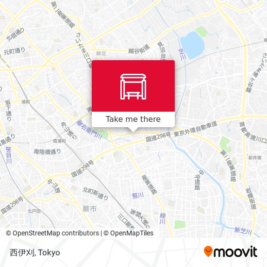 西伊刈 map