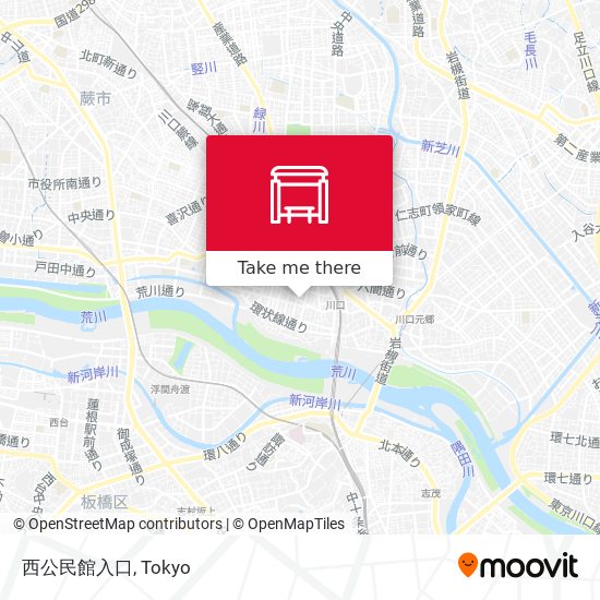 西公民館入口 map