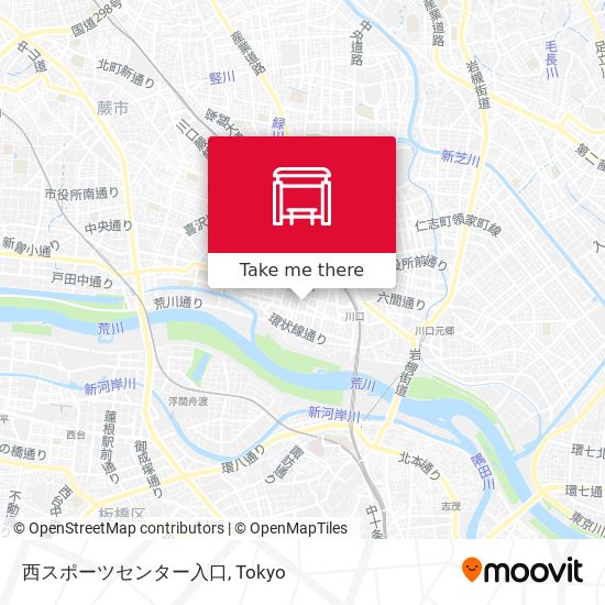 西スポーツセンター入口 map