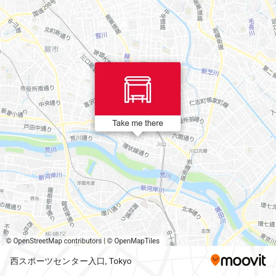 西スポーツセンター入口 map
