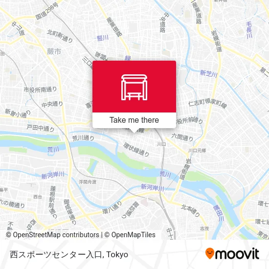 西スポーツセンター入口 map