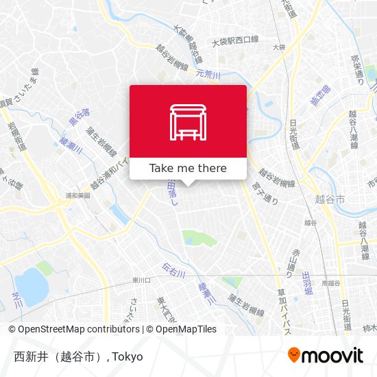 西新井（越谷市） map
