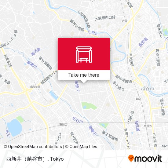 西新井（越谷市） map