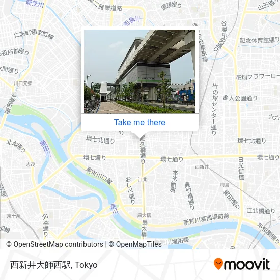 西新井大師西駅 map